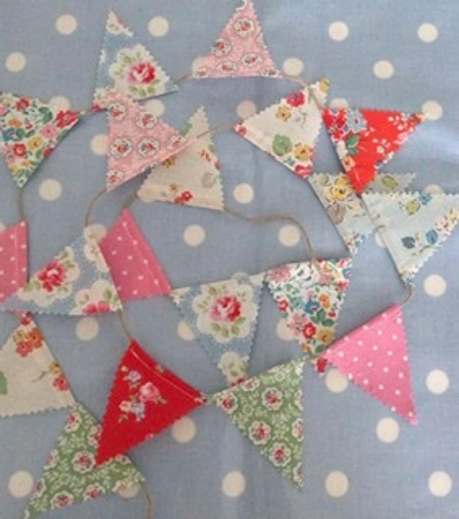 Cath kidston fabric tiny mini bunting 