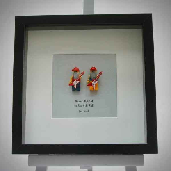 ZZ Top custom mini Figure framed picture 