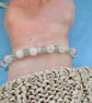 Angelic Rose Quartz and Green Aventurine beaded stretchy bracelet  - Image 3