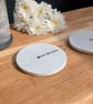 Personalised Speckled Coaster - Custom Name Gift - Minimalist Home Decor