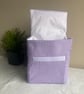 Purple and White Gingham Handmade Insulated Lunch bag  - Image 2