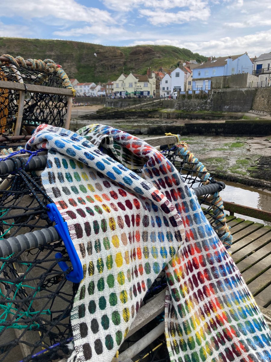 Staithes Paint Box Handwoven Lambswool Scarf