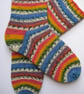 hand knit womens wool socks UK 4-6 - Image 3