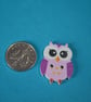 Wooden Owl Buttons Random Button Cute Bird 23x18mm (O2) - Image 4