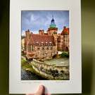 Deans Village, Edinburgh signed mounted print 30 x 40cm FREE DELIVERY 