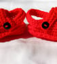 Soft and Cosy Cute Hand Knitted Baby Crocs 0-3 months or 3-6 months - Image 3