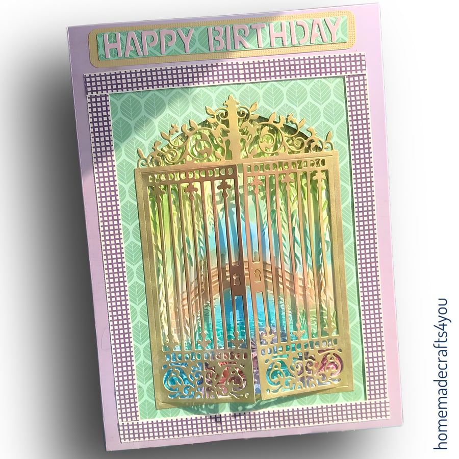 Handmade Garden Gate Card