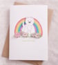 Rainbow Flower Westie Card - Happy Birthday  - Image 2