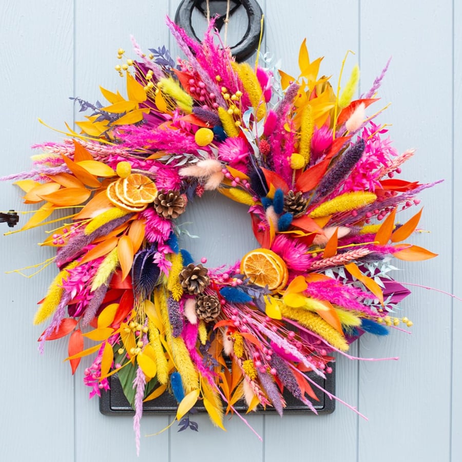 Dried Flower Wreath Making Kit for Bright and Eclectic Homes 