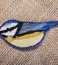 Blue tit textile brooch - Image 1