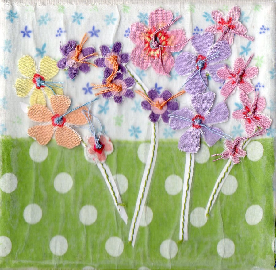SALE - Summer  Flower Garden canvas with free postage too!