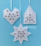 PDF Frosty Felt Christmas Ornaments Sewing Pattern - Image 2