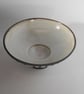 Bowl Black clay stemmed striped Ceramic. - Image 3