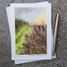 Sorrell. Blank Card Original Watercolour Wildflowers 260177
