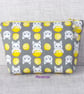 Make up bag, zipped pouch, cats, lemons - Image 8