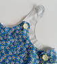 Dress, 12-18 months A line dress, floral print needlecord, pinafore, flowers - Image 3