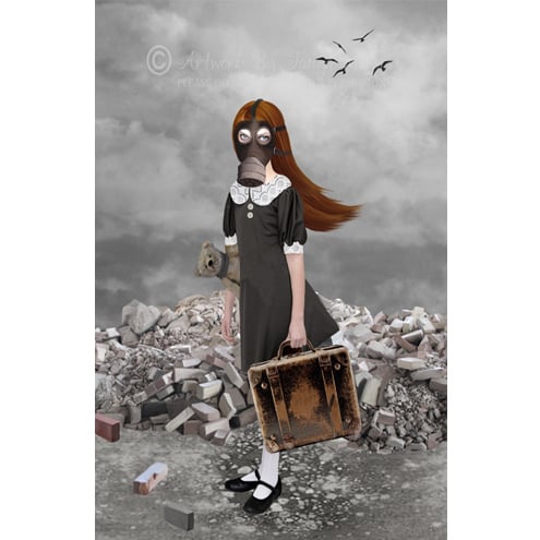 Buy One Get One Free Lowbrow Art Print Evacuation