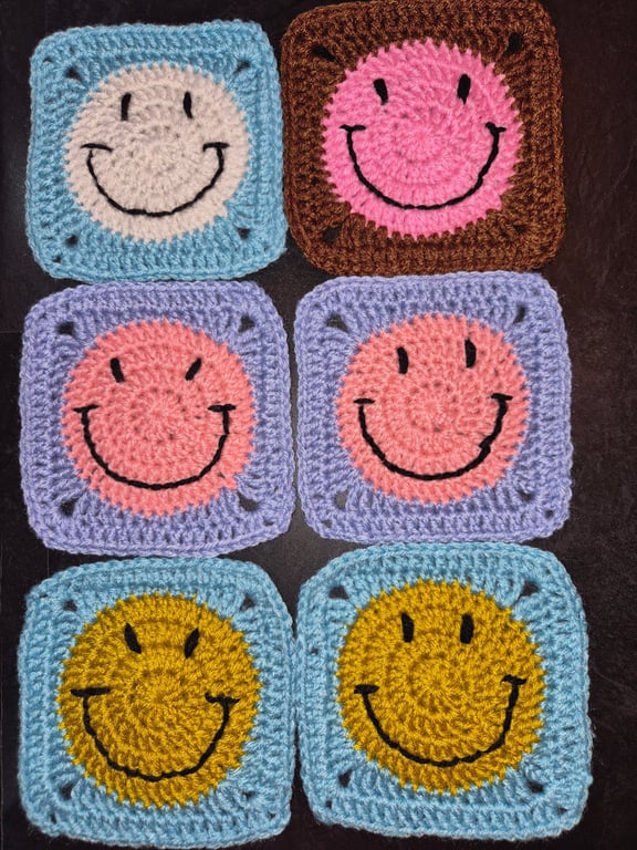 Handmade Crochet Granny Squares 