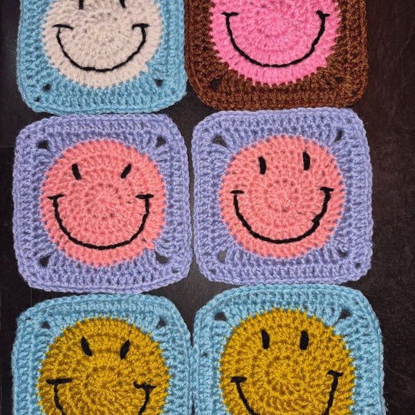 Handmade Crochet Granny Squares 