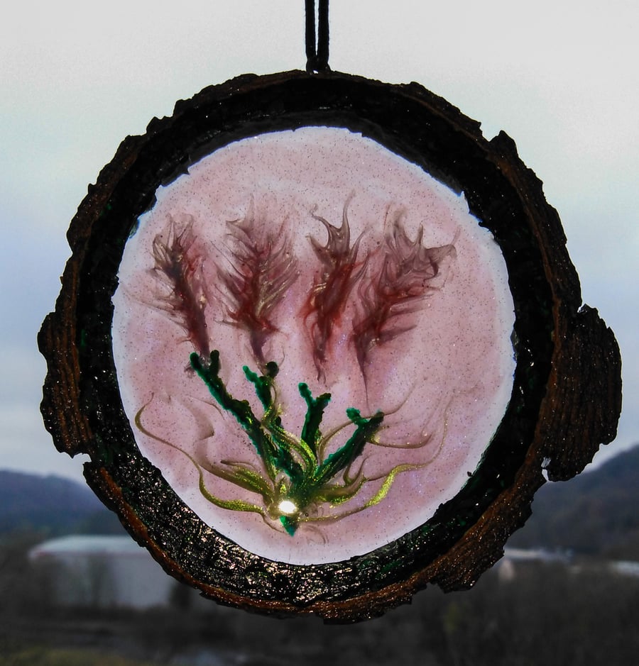 Cherry blossom wooden decoration