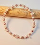 Moonstone & Pearl Bracelet - Handmade Gift, Bridal Jewellery, June Birthstone - Image 1