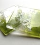 Cowparsley coasters, fused glass set of two coasters, gift for the home, wildflo - Image 9