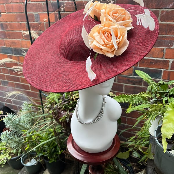 Beautiful Handmade hat, Hat for the Races, Hats for Ascot, Special Occasion Hats