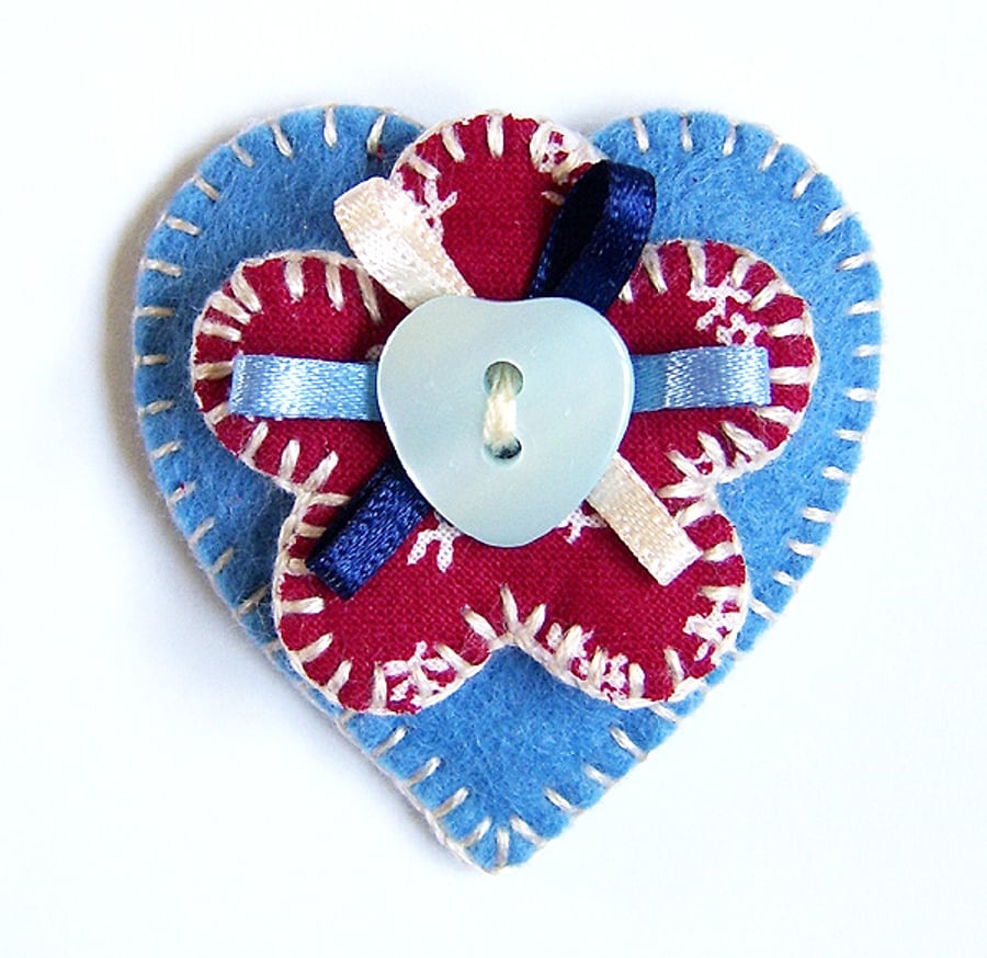 Jubilee Heart Brooch