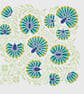 105A - Cross Stitch Pattern Beautiful Peacock Flowers and vines, Gemstone Forest - Image 2