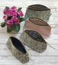 Hand Printed Linen Zipped Cosmetic Bag - Image 5