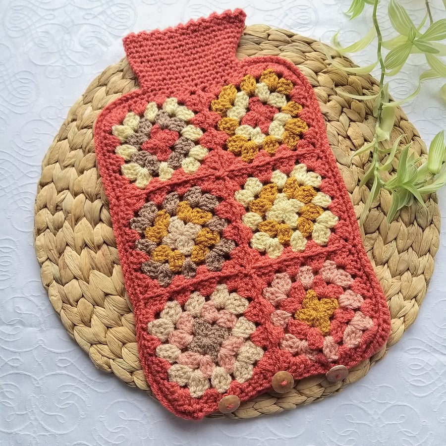 Seconds Sunday Crochet Granny Square Hot Water Folksy