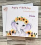 Girls Birthday Card for daughter Niece Cousin Friend Sister Any Age 1st 2nd  - Image 1