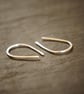 Simple Sterling Silver Petit Loop Earrings - Image 3