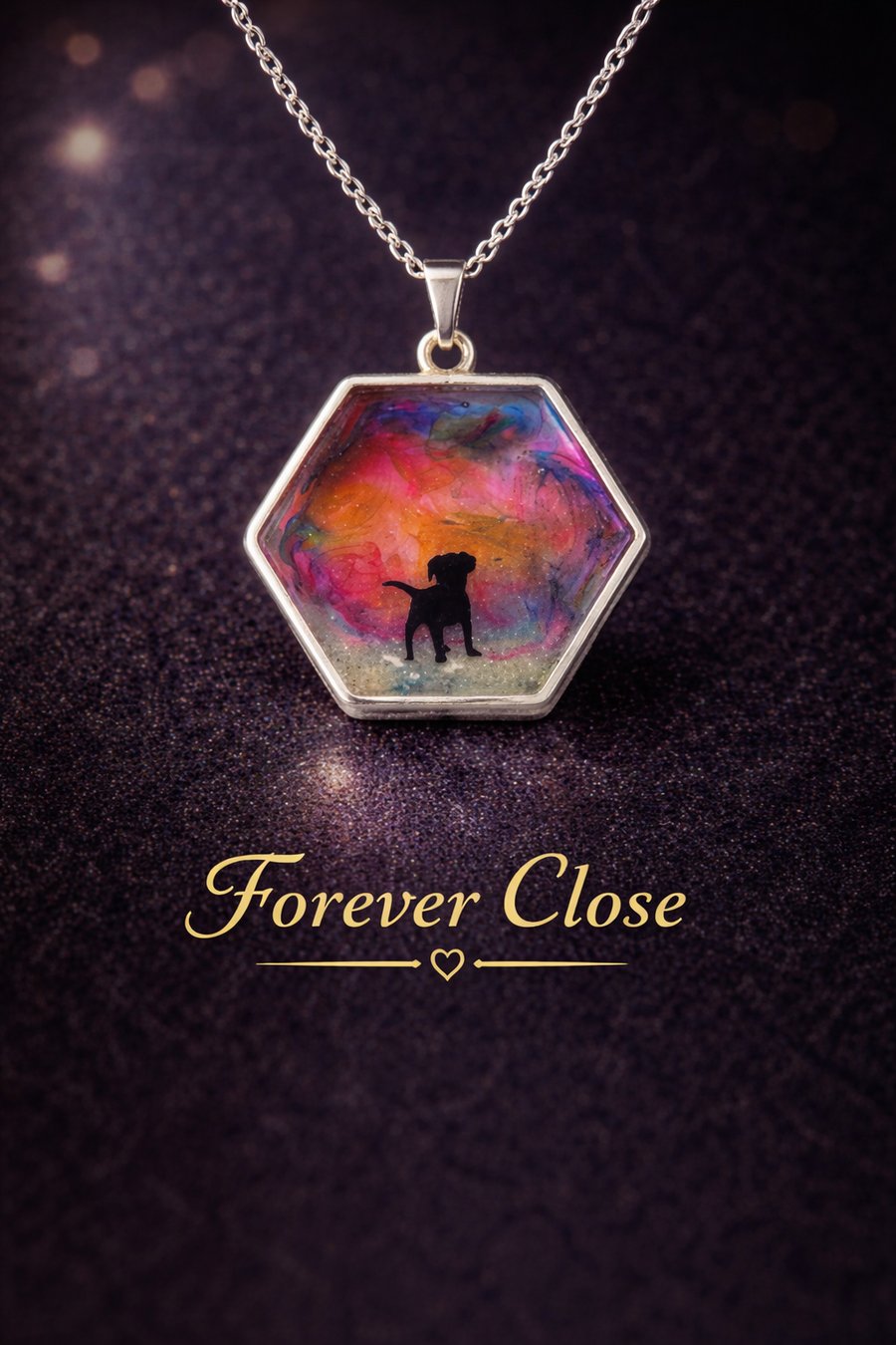 Memorial resin jewellery