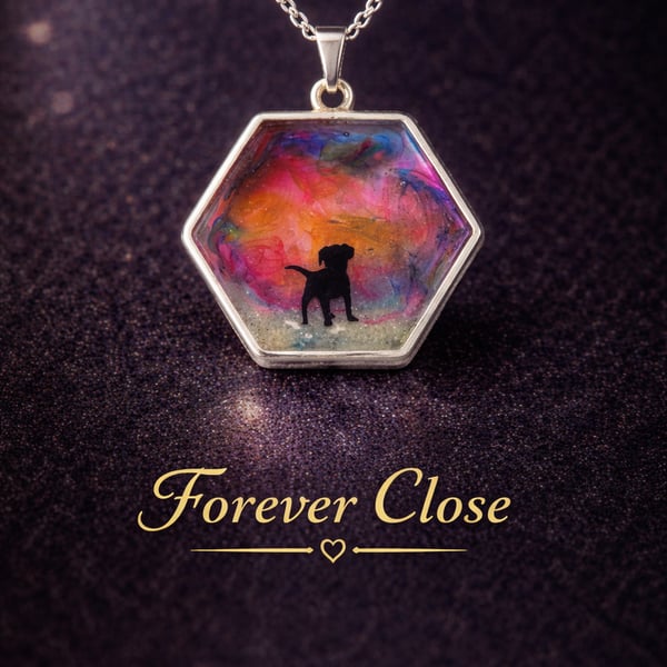 Memorial resin jewellery