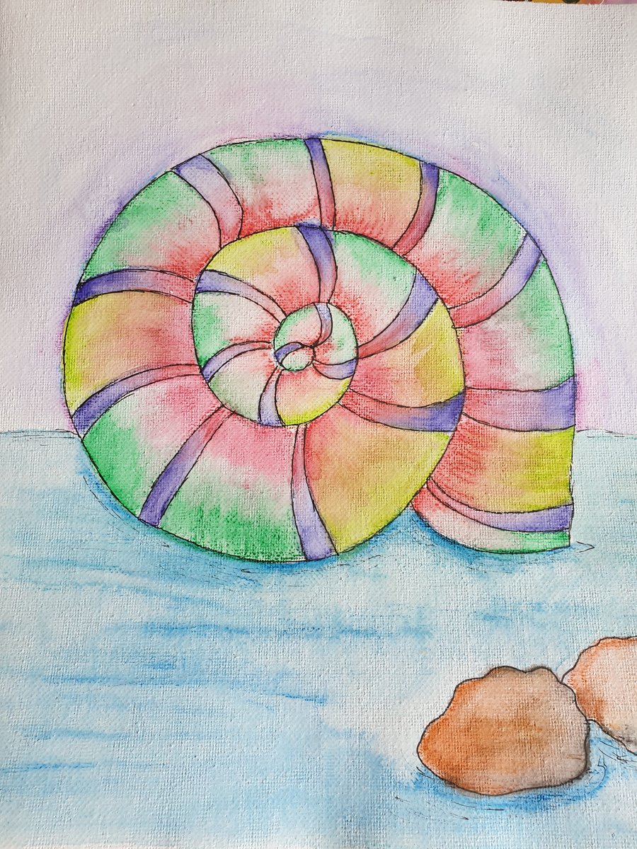 Snail shell original watercolour