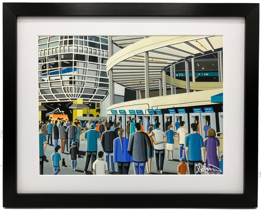 Miami. Framed & Unframed Fine Art Print, American Football, Stadium Gift