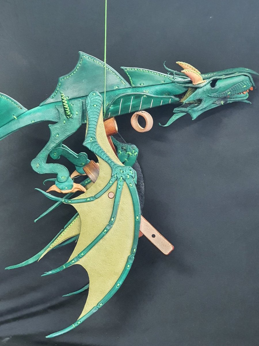 Claudia the Snap Dragon Puppet.