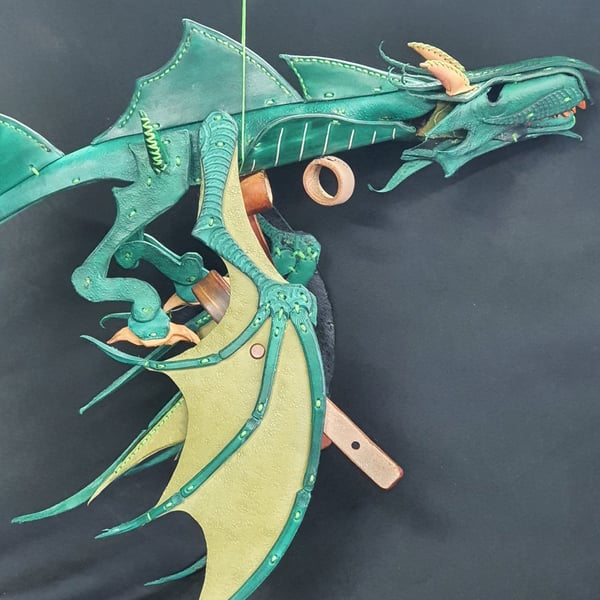 Claudia the Snap Dragon Puppet.