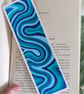 Handmade Blue Swirl Bookmark - Image 2