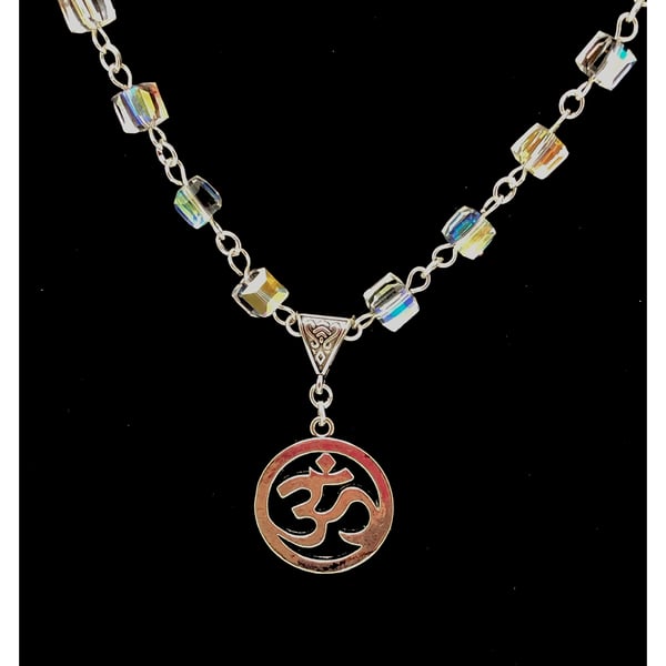 OOAK Ohm symbol necklace 