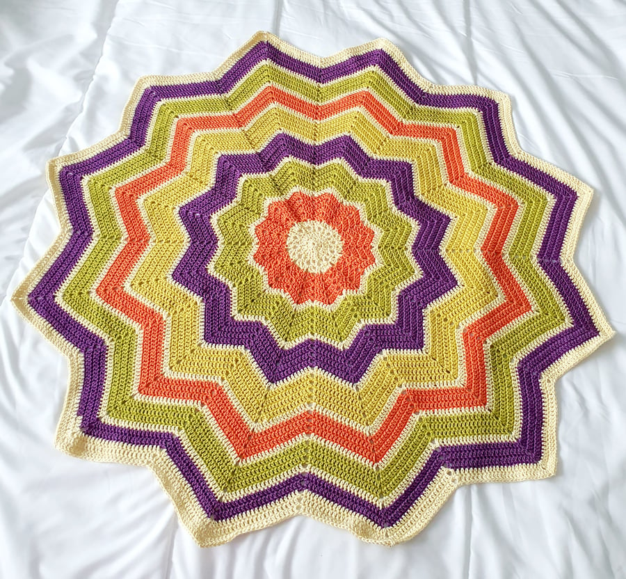 Star blanket, crochet blanket for babies 