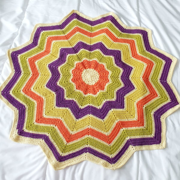 Star blanket, crochet blanket for babies 