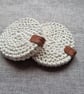 Macrame Chunky Round Coaster - Boho Style - Pair - Image 3