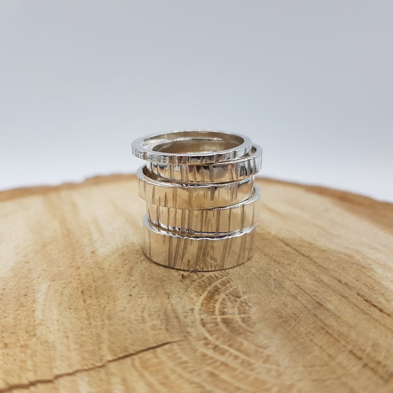 Textured Sterling Silver Ring