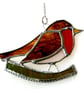 Robin Bird Suncatcher Stained Glass British Handmade  - Image 5
