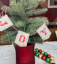 Mini embroidered Christmas bunting - Image 5