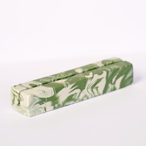 Moss Green Marble effect Photo Holder, Menu Stand & Wedding Place Card Holder