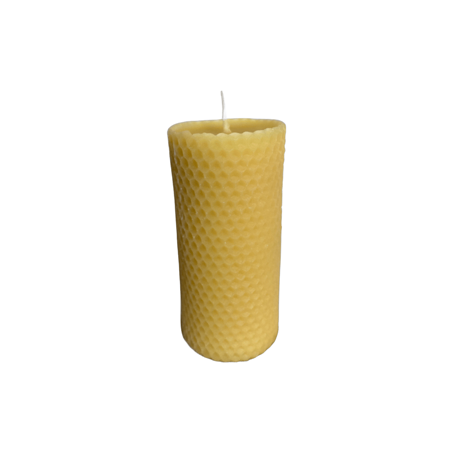 Beeswax Classic Honeycomb Cylinder Organic  Candle