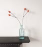 Ceramic Rosehips Flowers, Wired for Arranging, Two stems (four berries) in Red  - Image 8